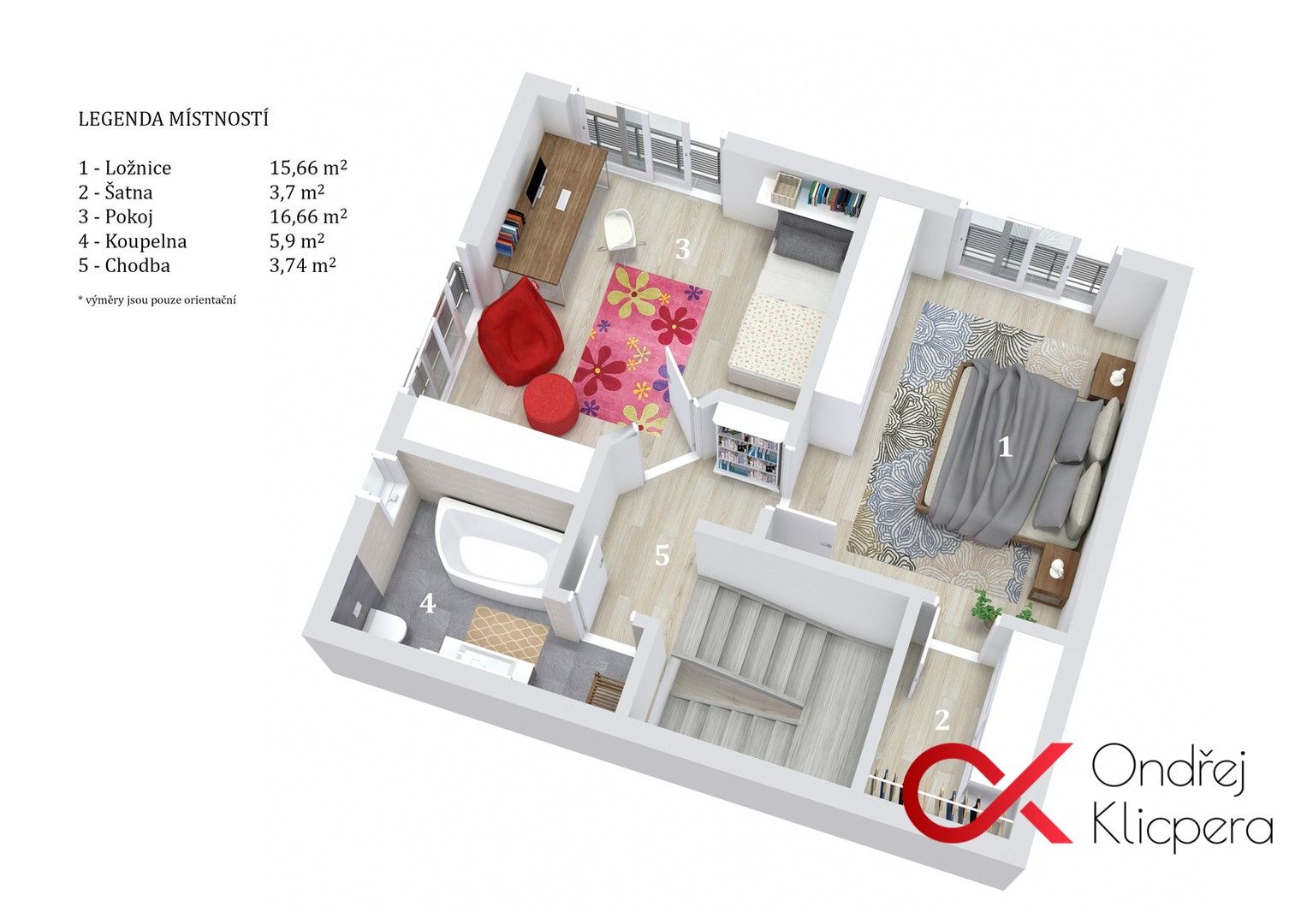 Byt 3+kk · 85 m² · Nad Lávkou, Tuchoměřice - 3