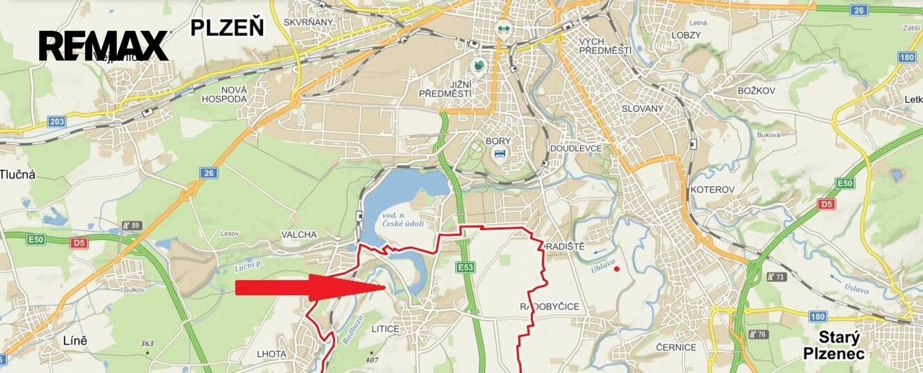 Zemědělské pozemky, Plzeň, 26 563 m² - 2