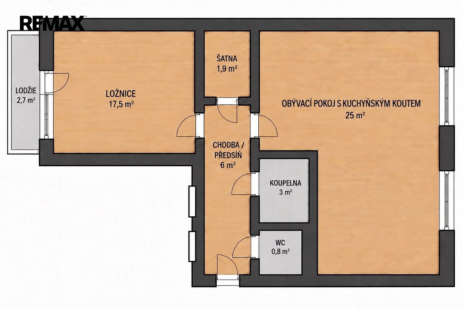2+kk, Na Kopci, Jedovnice, okres Blansko, 54 m² - 1