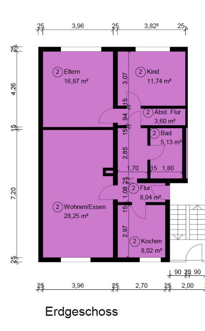 Byt 3+1 · 82 m² · Stuttgart Hofen Baden-Württemberg 70378 - 4