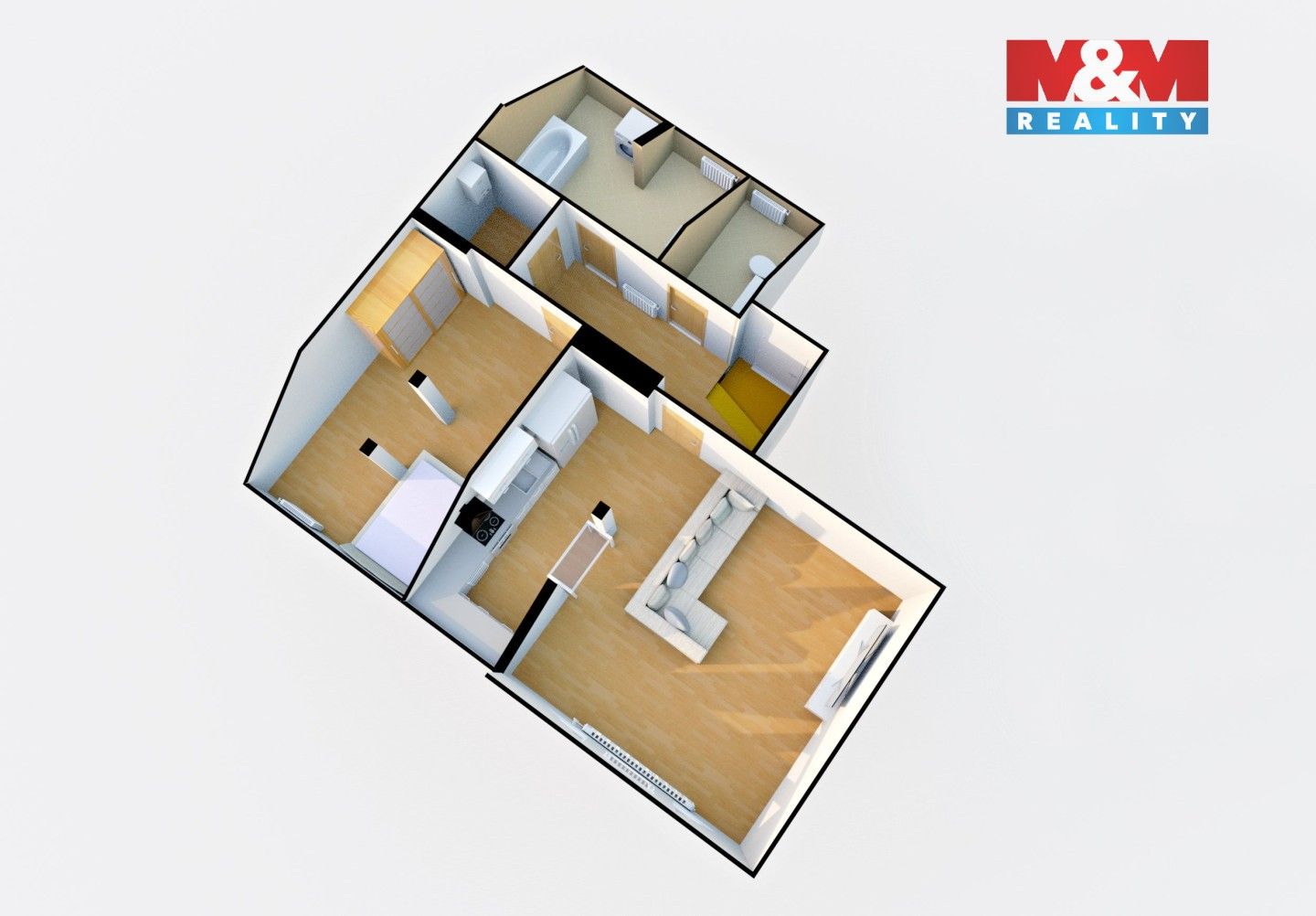 Byt 2+kk · 84 m² · Jungmannova, Děčín - 3