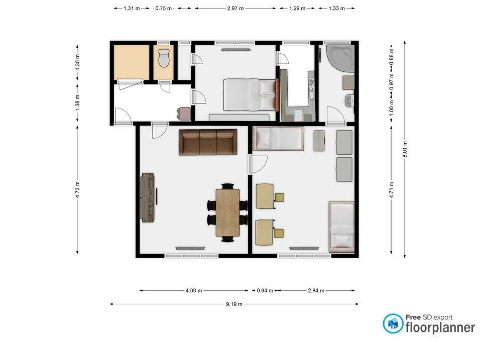 Byt 3+1, 78 m²