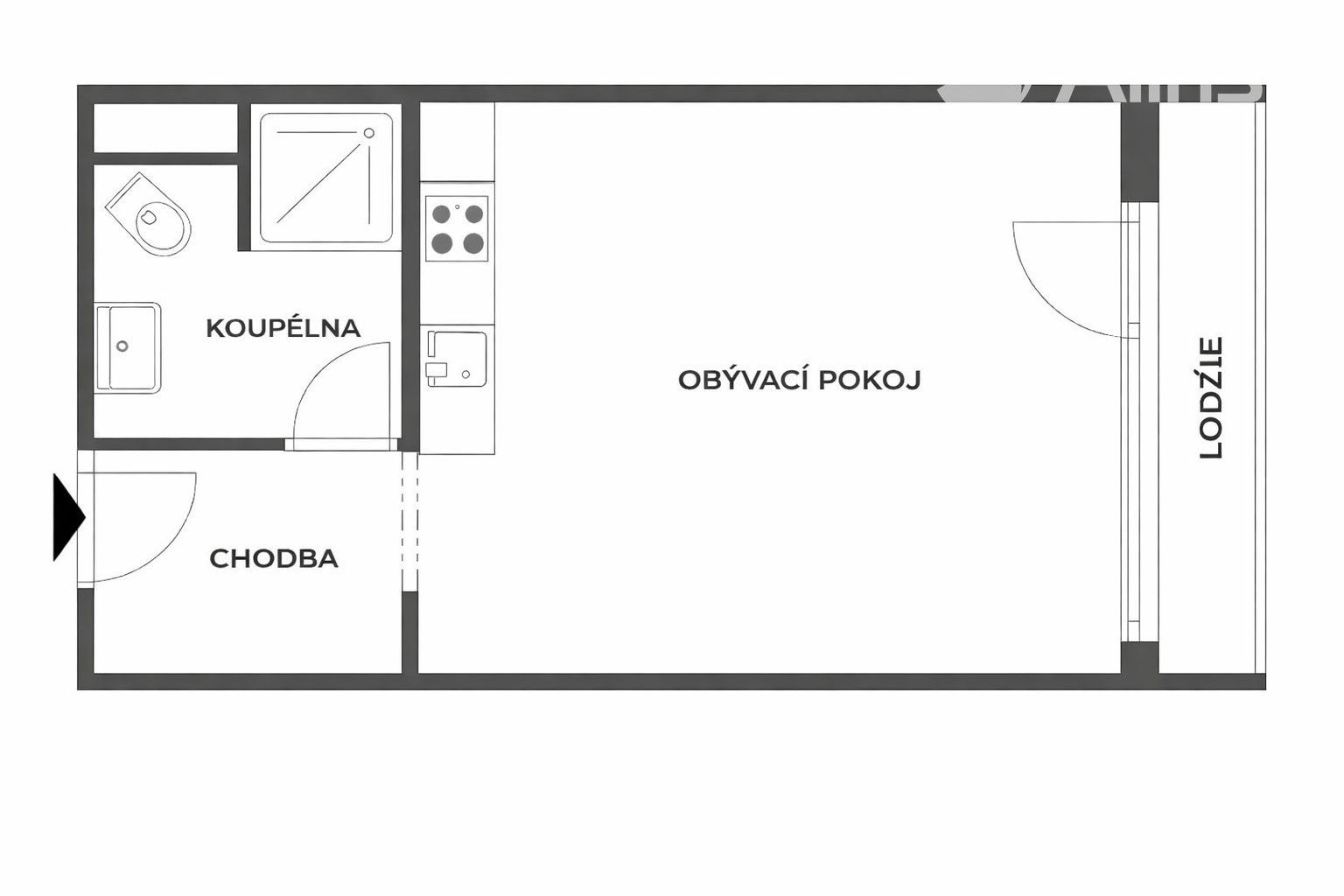 1+kk, Jedovnická, Brno, 20 m²