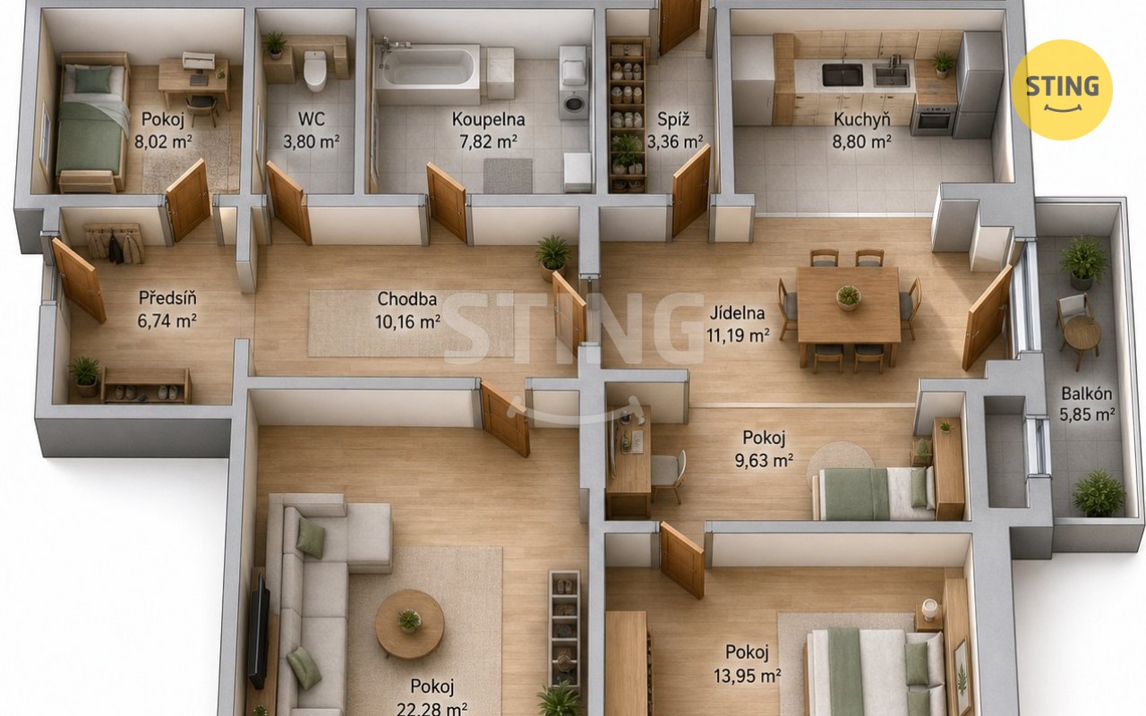 Byt 4+kk · 105 m² · Temenická, Šumperk - 3
