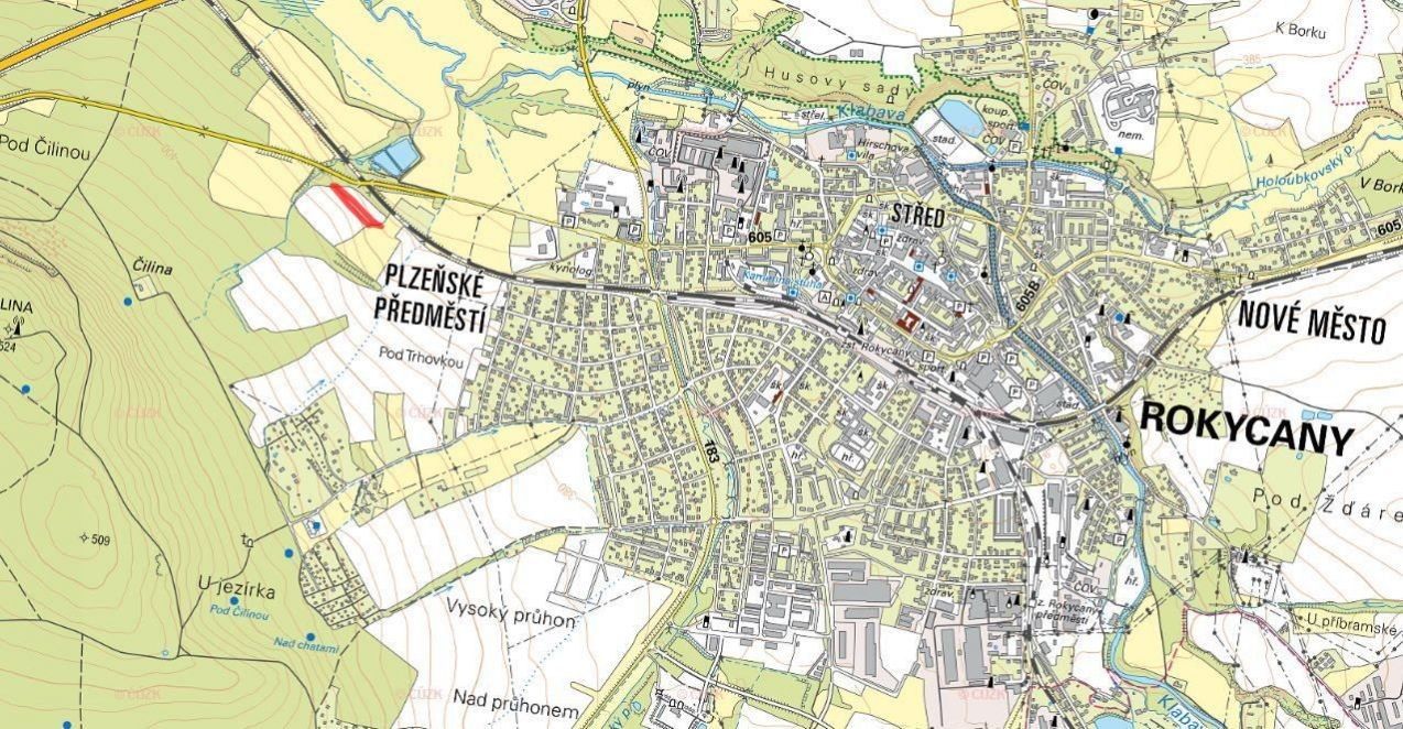 Prodej zemědělský pozemek - Plzeňské Předměstí, Rokycany