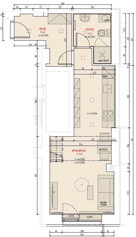 Prodej byt 2+kk - Na Domovině, Praha-Libuš, 51 m² - 5