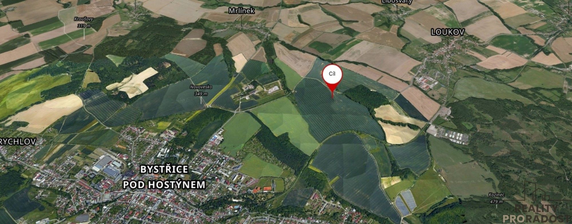 Zemědělské pozemky, Chvalčov, okres Kroměříž, Zlínský kraj - 2