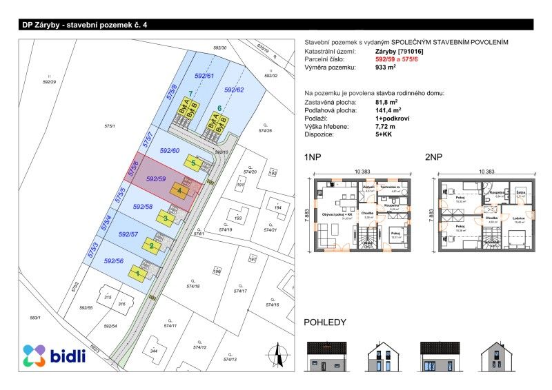 Pozemky pro bydlení, Záryby