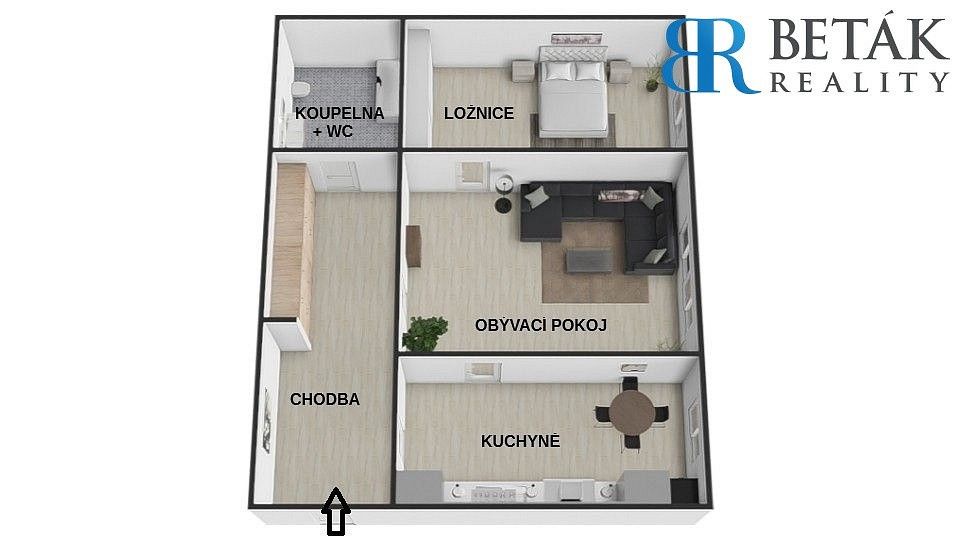 2+1, Přerov - Přerov I-Město, Olomoucký kraj, 60 m² - 2