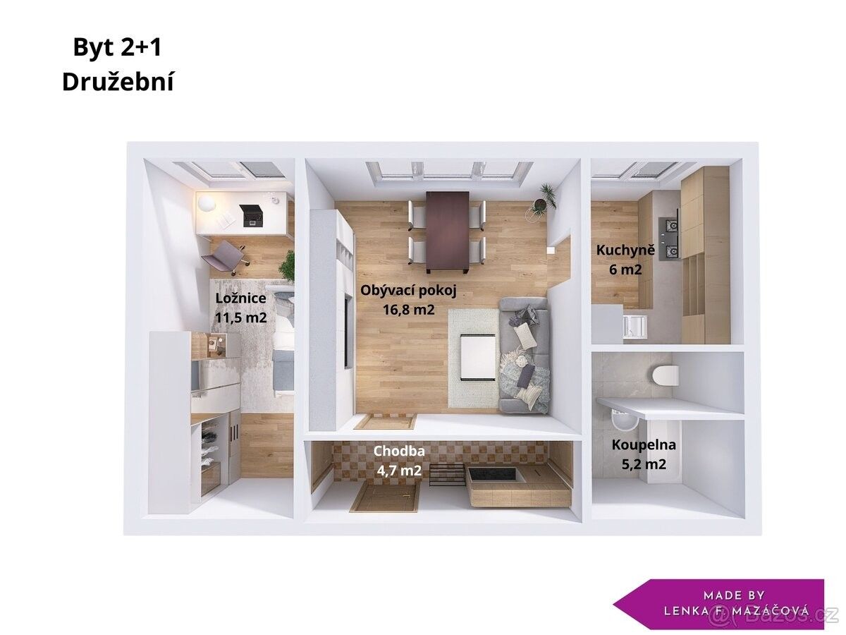 2+1 Apartment in Olomouc, Staré Hodolany a Bělidla, Hodolany - More