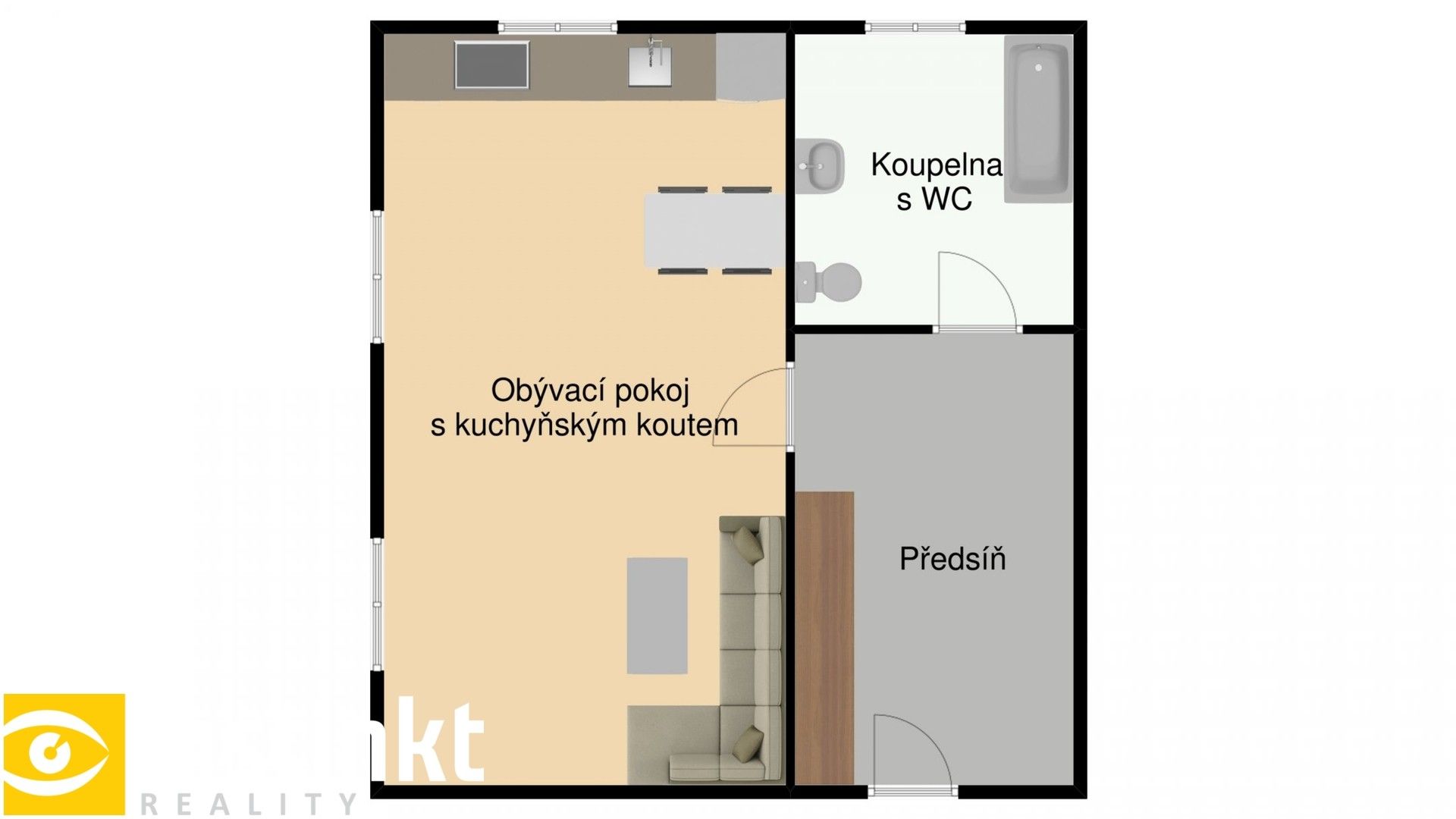 1+kk, Kotíkovská, Plzeň Severní Předměstí, 38 m² - 2