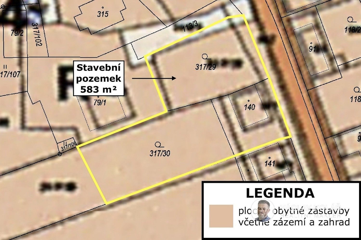 Pozemky pro bydlení, Cerekvice nad Bystřicí, okres Jičín - 2