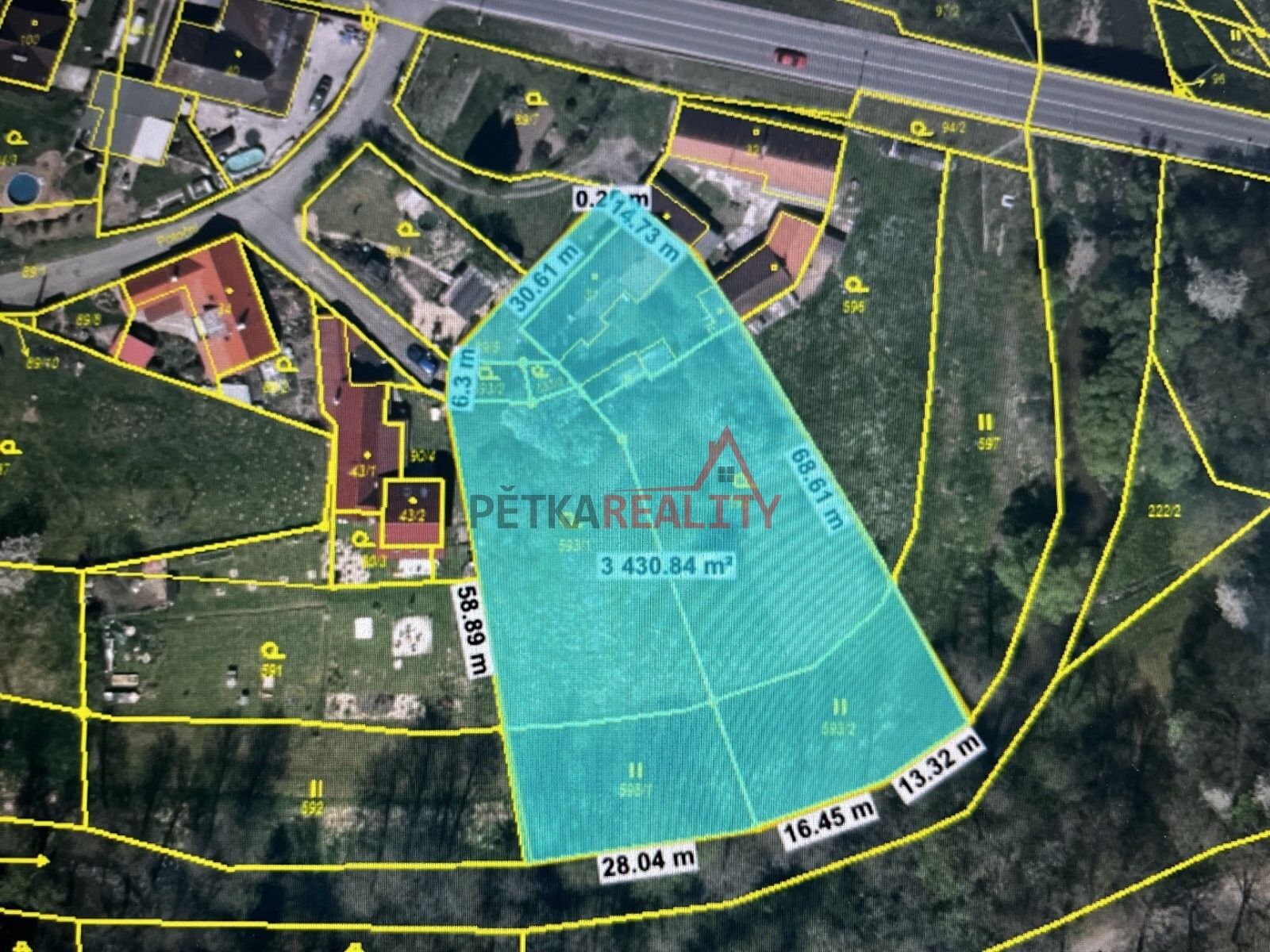 Prodej pozemek pro bydlení - Potoční, Tábor, 3 286 m²