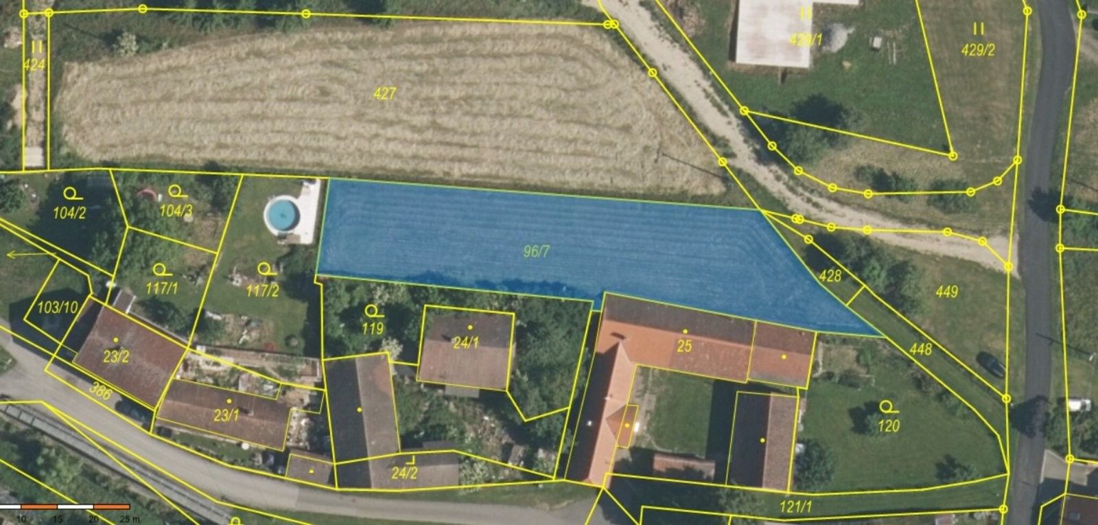 Pozemky pro bydlení, Nerestce Dolní Nerestce, 1 013 m² - 1