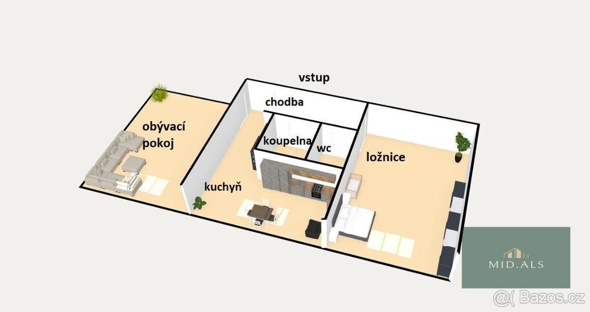 Prodej byt - Chlumčany u Přeštic, 334 42