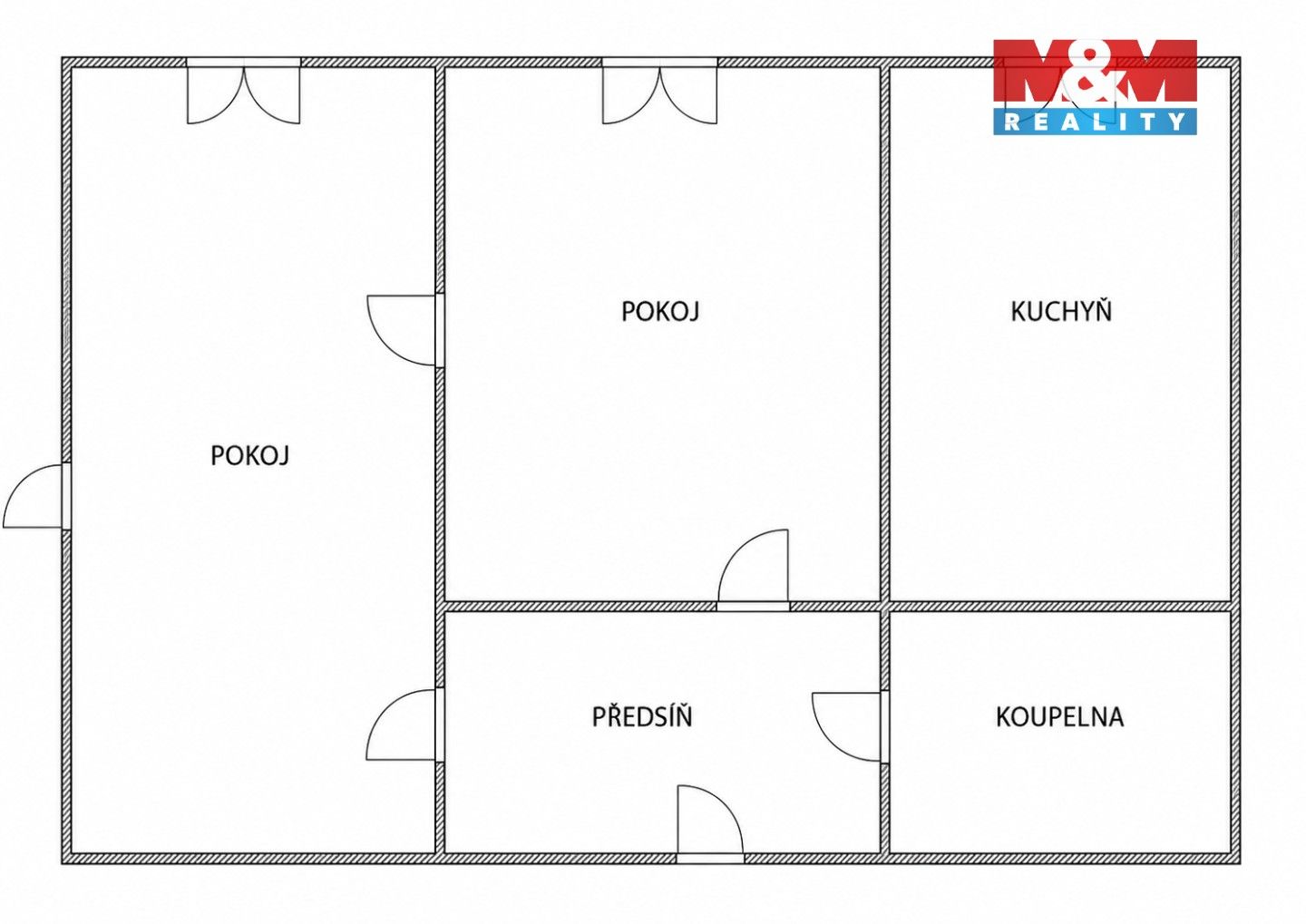 Byt 2+1 · 43 m² · Nádražní, Chropyně - 3