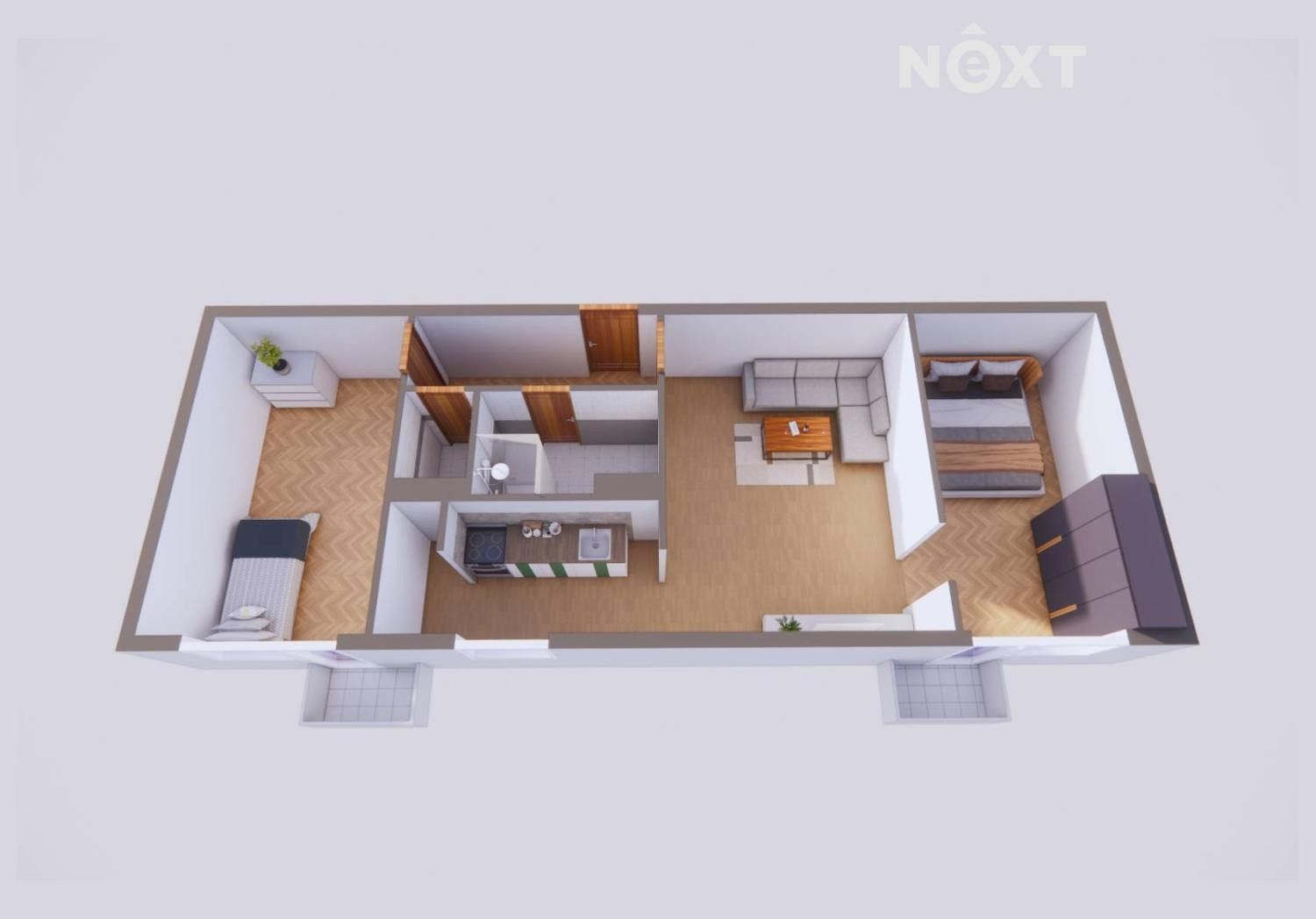 Byt 3+kk · 75 m² · Nechanice Lubno - 4
