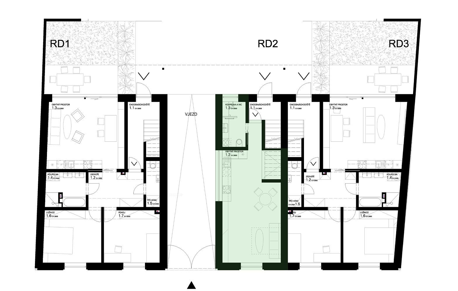 Byt 1+kk · 34,7 m² · Velké Bílovice, okres Břeclav, Jihomoravský kraj - 3