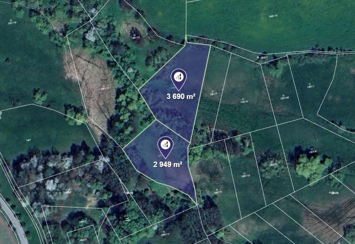 Louka, 6 639 m²