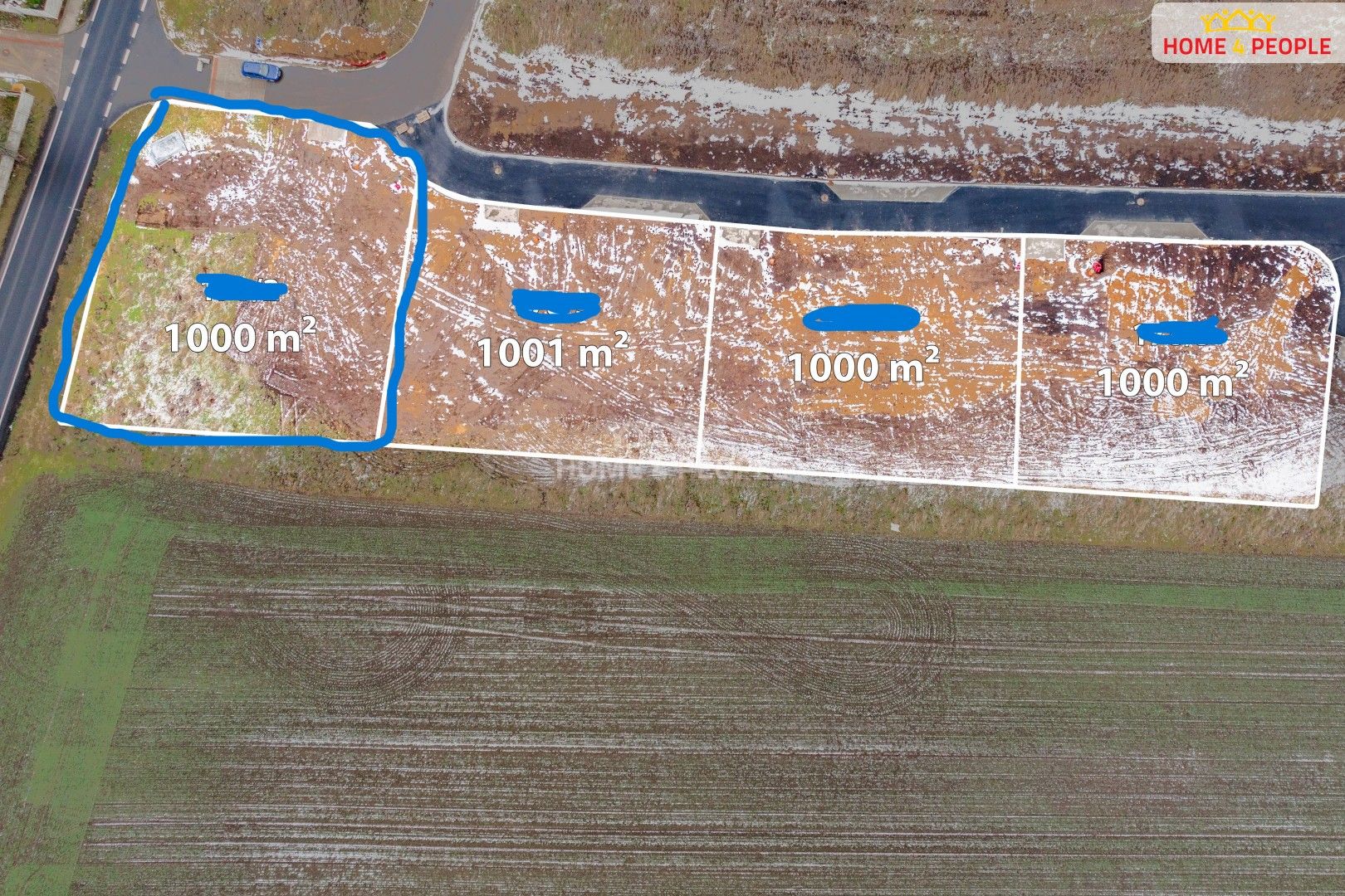 Prodej pozemek pro bydlení - Sněžná, Veleň, 1 000 m²