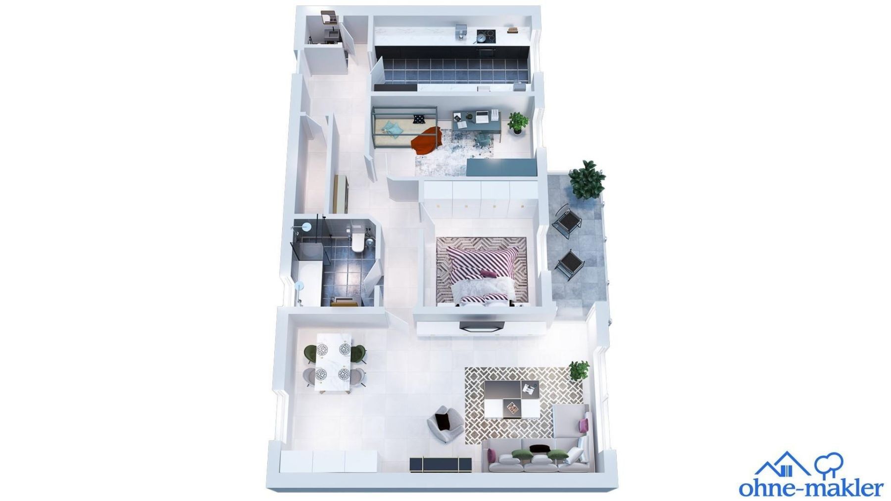 3+1, , Hessen, 97 m² - 1