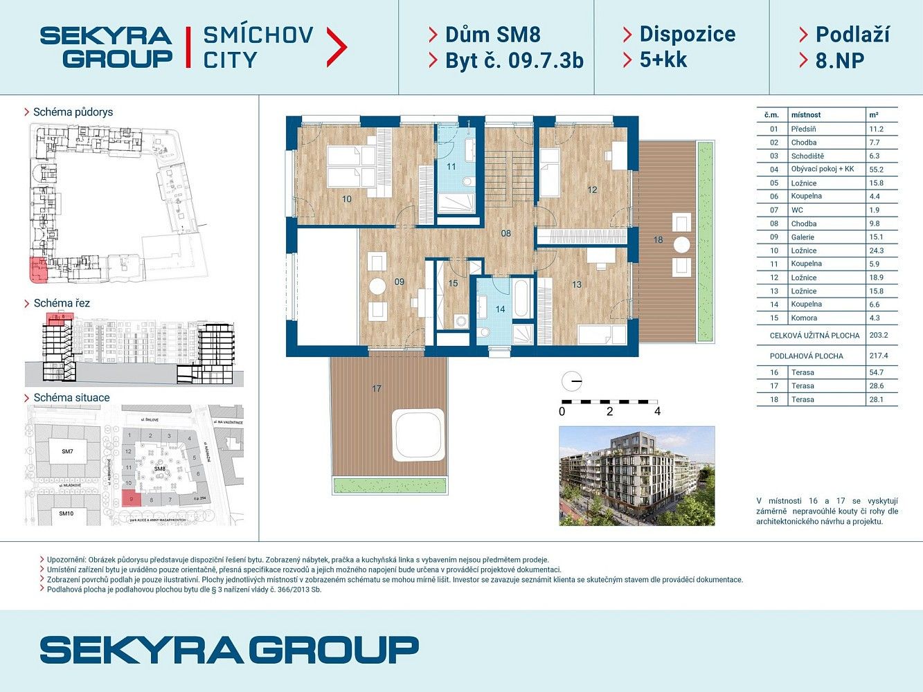 Byt 5+kk · 203 m² · Praha - Smíchov, okres Praha 5, Hlavní město Praha - 3