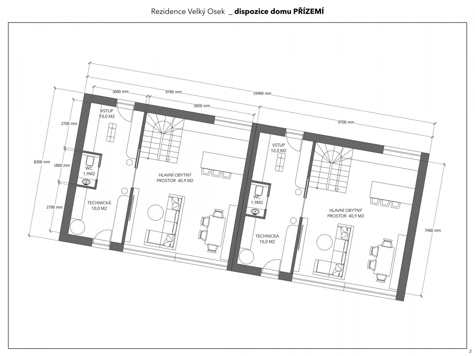 Prodej pozemek pro bydlení - Revoluční, Velký Osek, 2 200 m² - 5