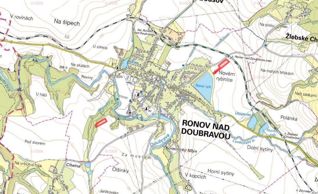 Stavební pozemek, Ronov nad Doubravou – pohled 3
