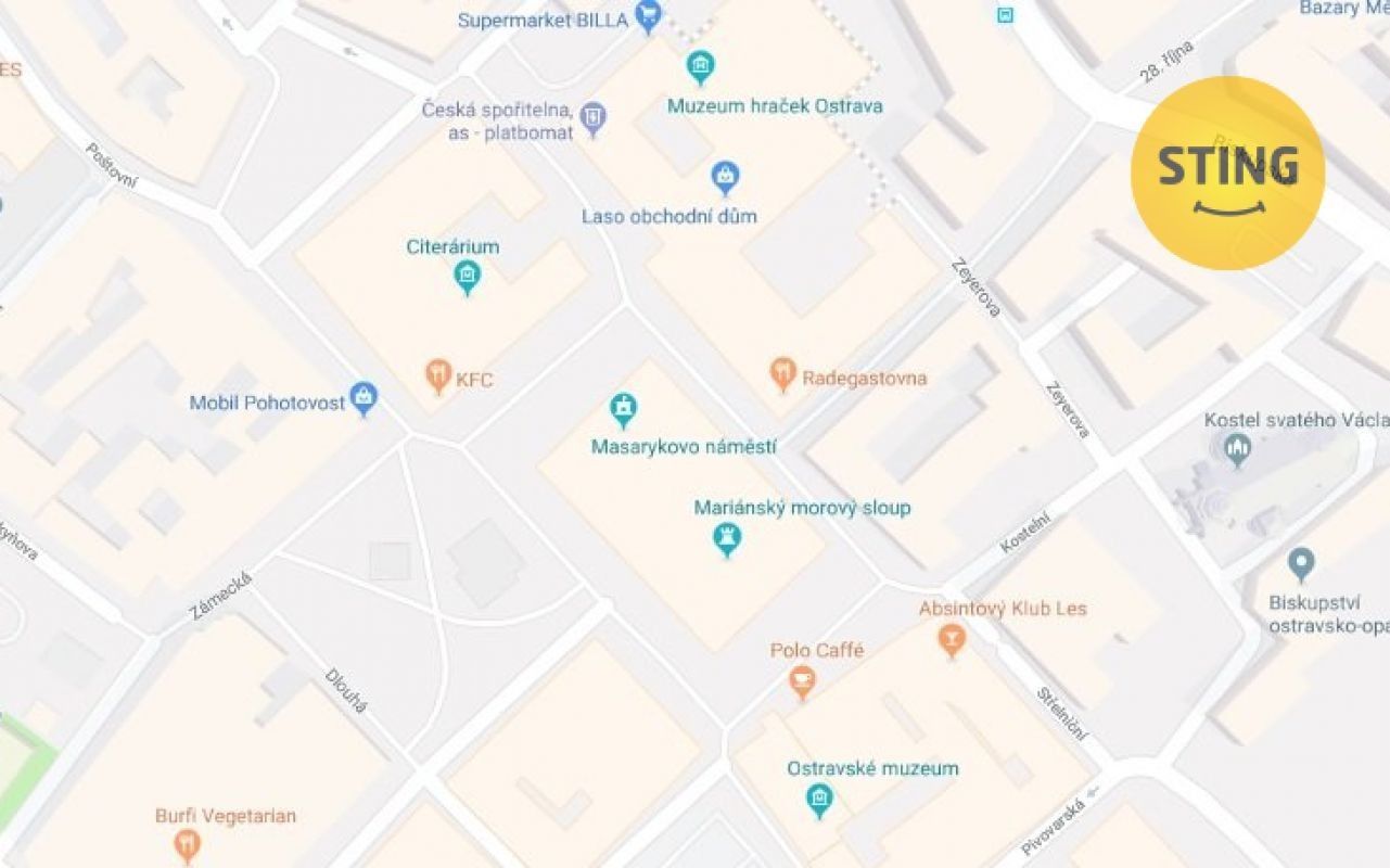 Pronájem obchodní prostory - Masarykovo náměstí, Ostrava, 9 m²