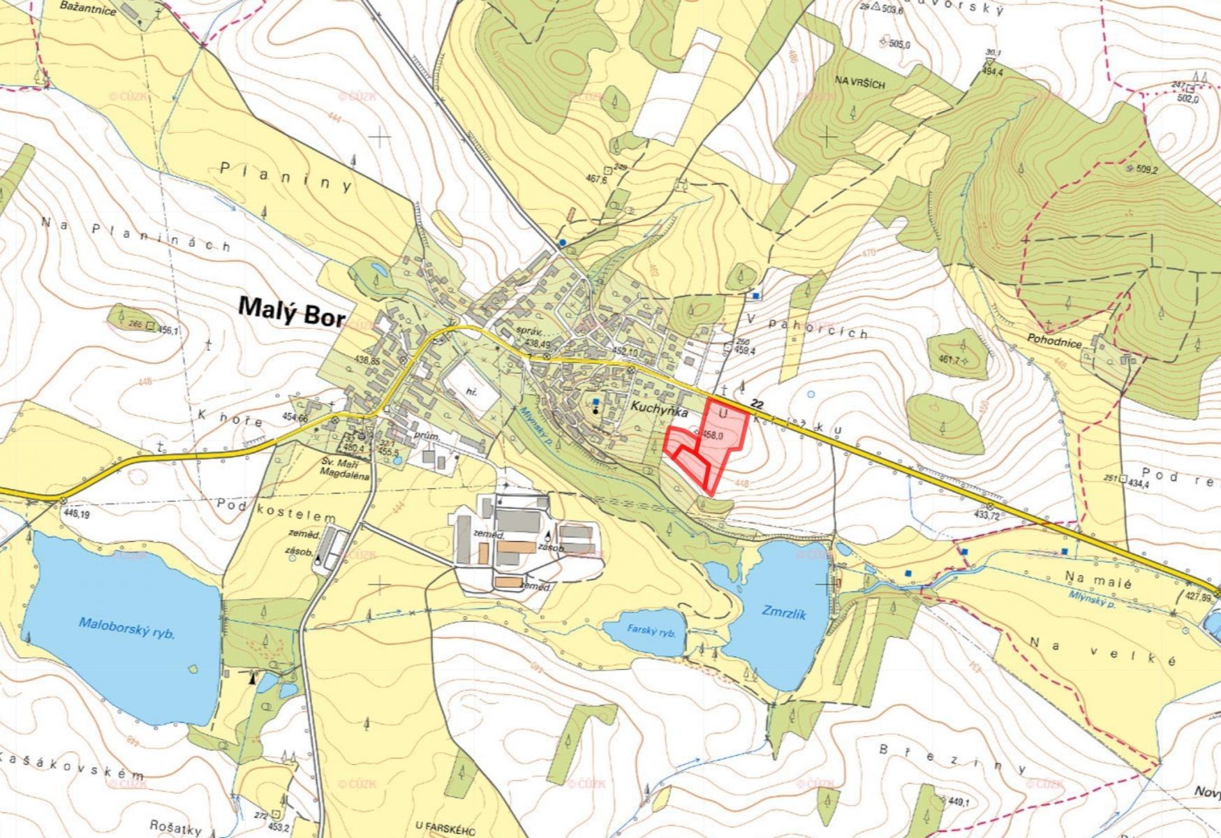 Prodej zemědělský pozemek - Malý Bor