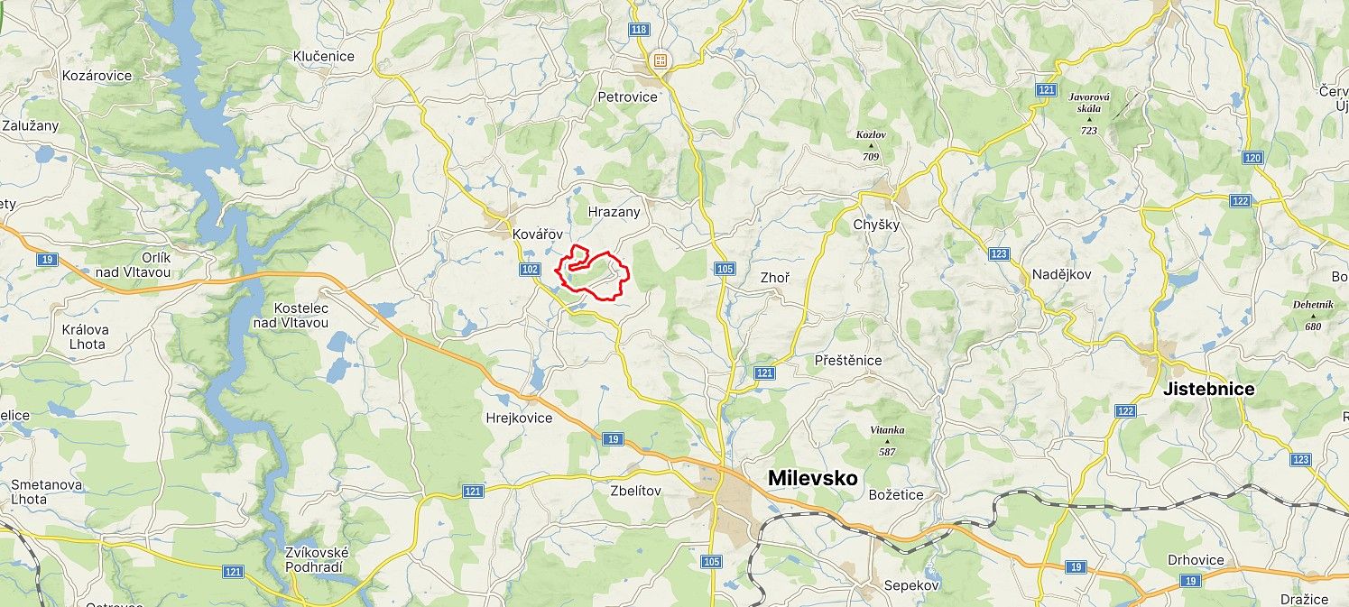 Prodej les - Hrazany - Klisinec, okres Písek, Jihočeský kraj - 5