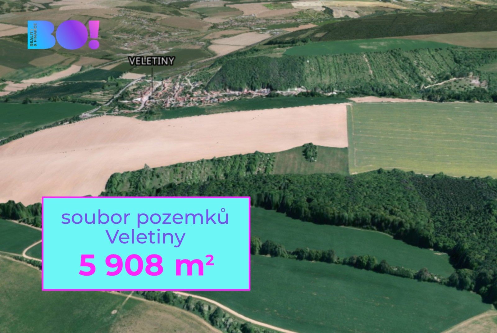 Zemědělské pozemky, Veletiny, 5 908 m² - 1