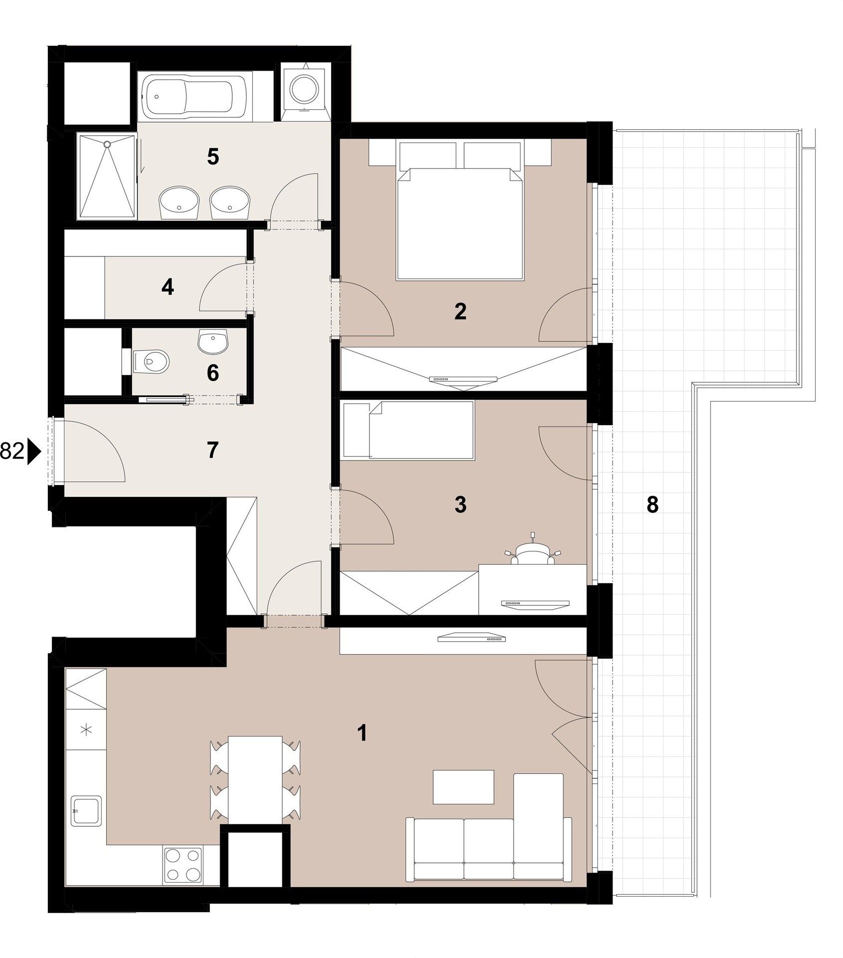 Prodej byt 3+kk - Roudnická,Střížkov,Praha, 76 m²