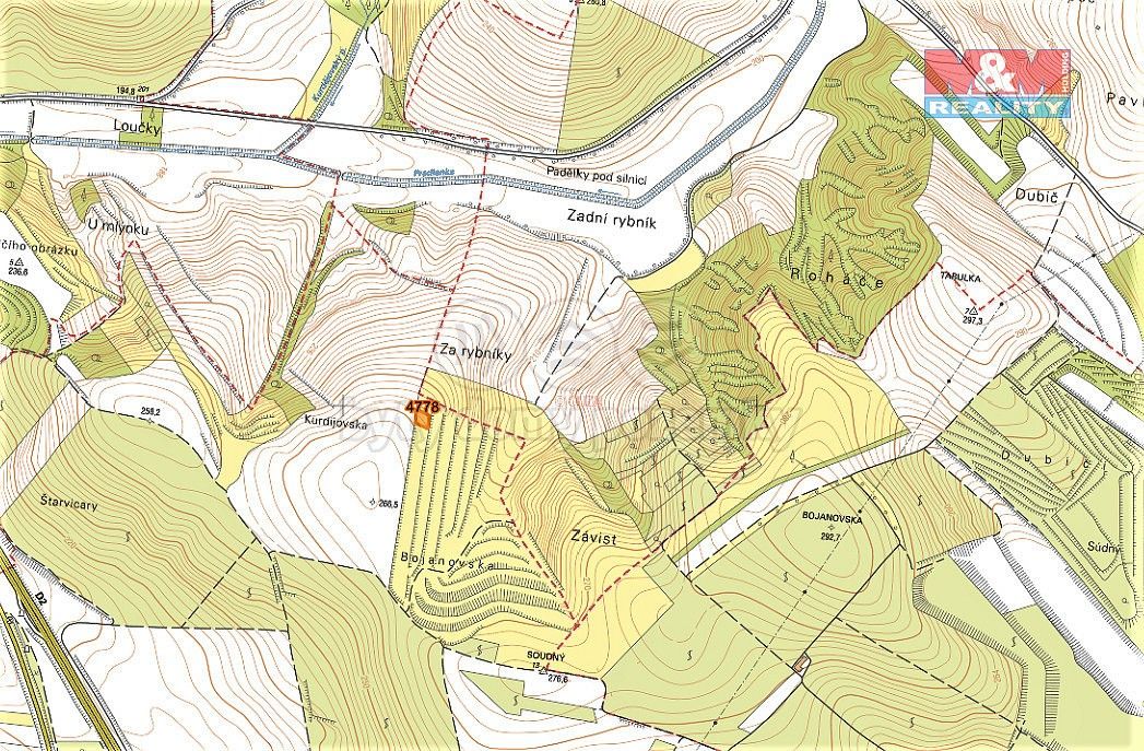 Prodej louka - Starovičky, okres Břeclav, Jihomoravský kraj - 5