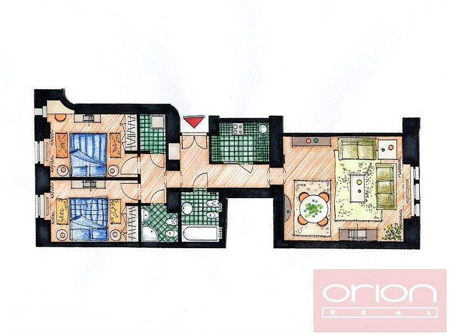 Byt 3+1 · 80 m² · Praha - Nové Město, okres Praha 2, Hlavní město Praha - 4