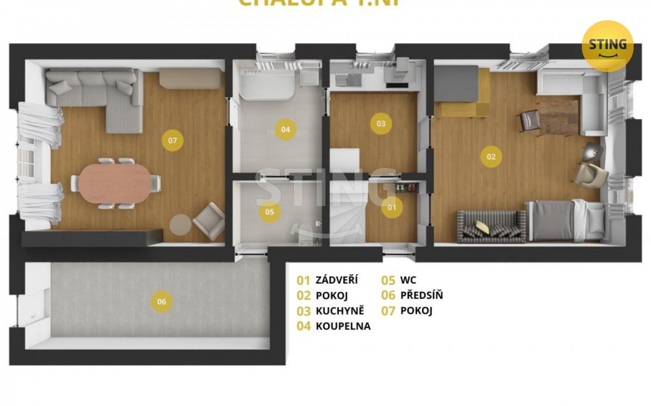 Prodej chalupa - Bystřička, 170 m²