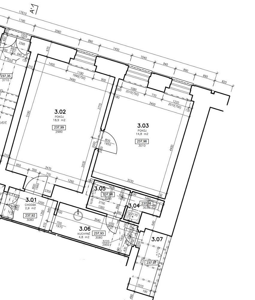 2+kk, Praha - Strašnice, Hlavní město Praha, 48 m² - 2