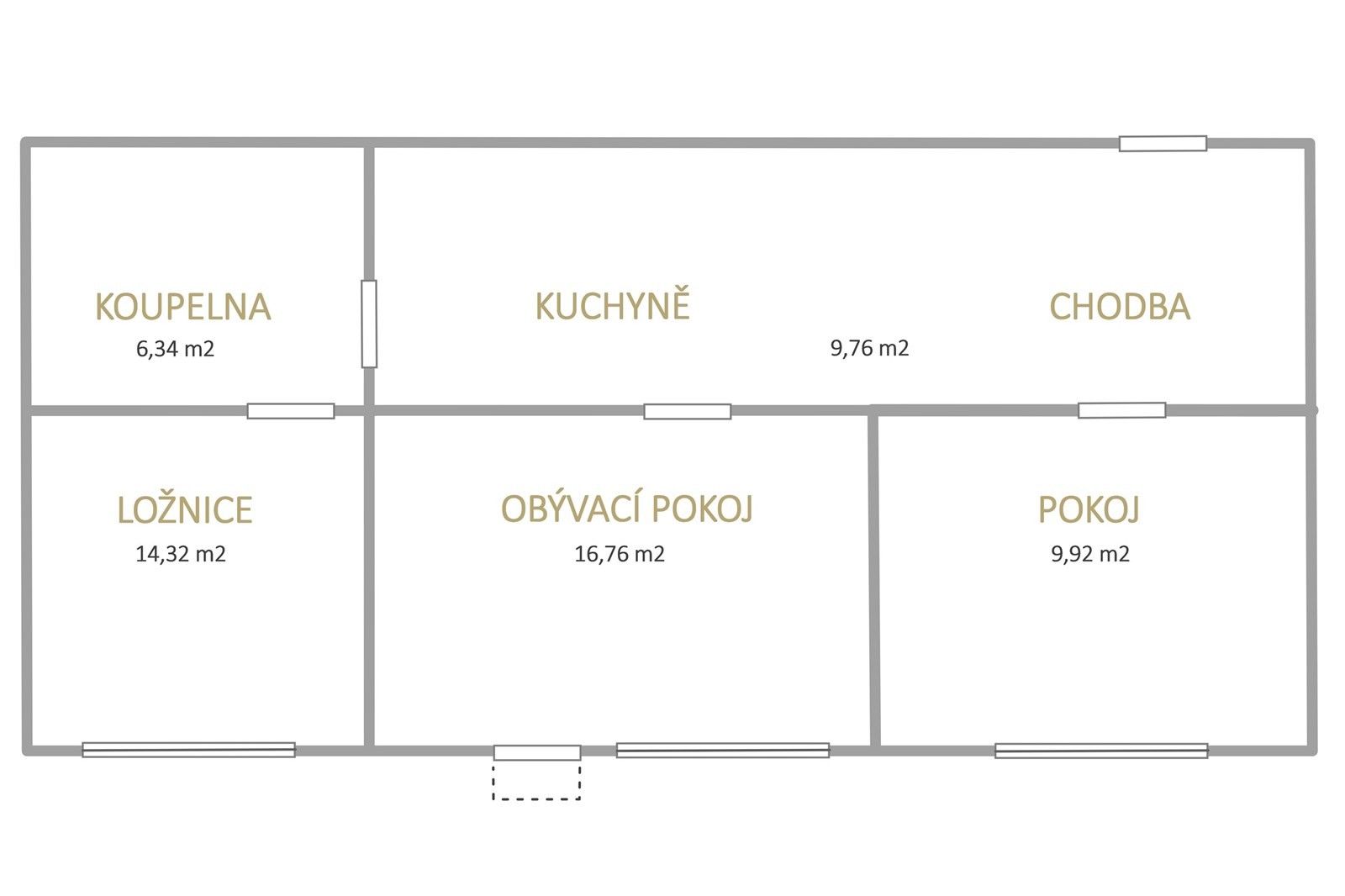 3+1, Josefa Skupy, Most, 62 m² - 2
