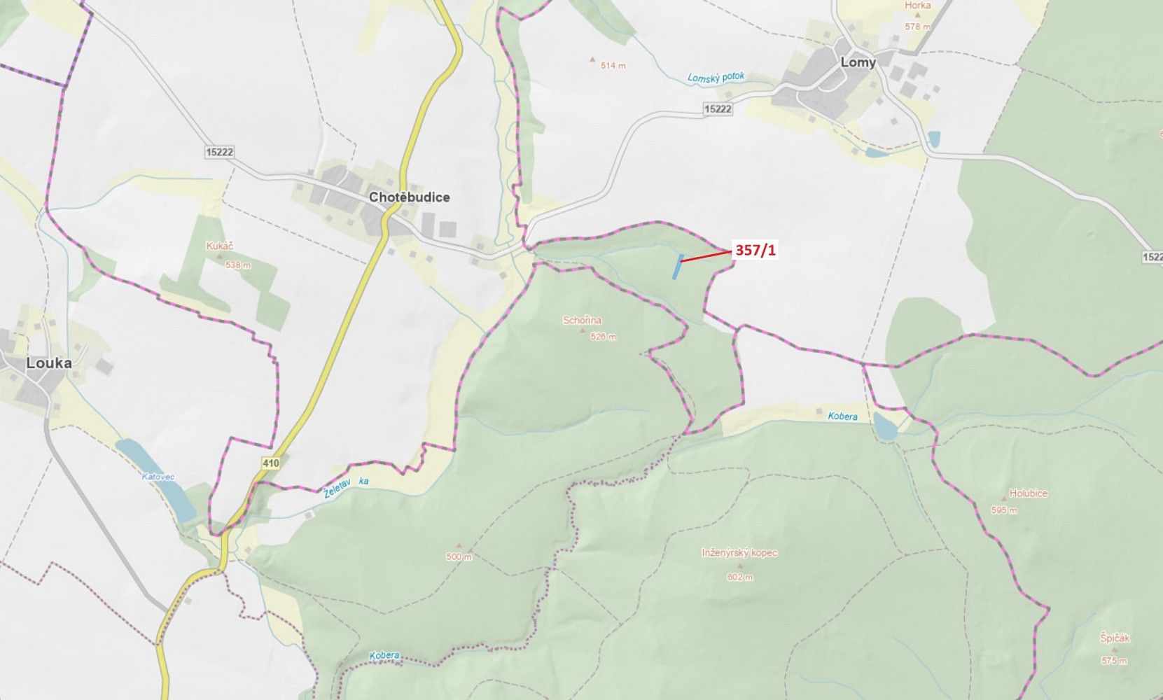 Prodej les - Lomy, okres Třebíč, Kraj Vysočina - 1