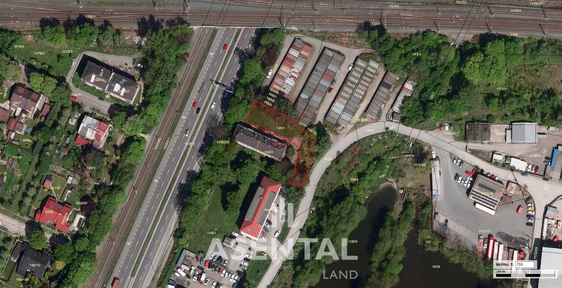 Komerční pozemky, Vítkovice, Ostrava