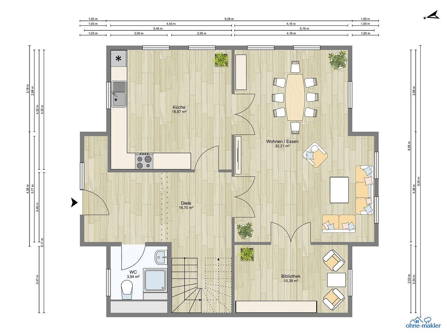 Rodinný dům · 464 m² · Hamburg Nienstedten Hamburg 22609 - 4
