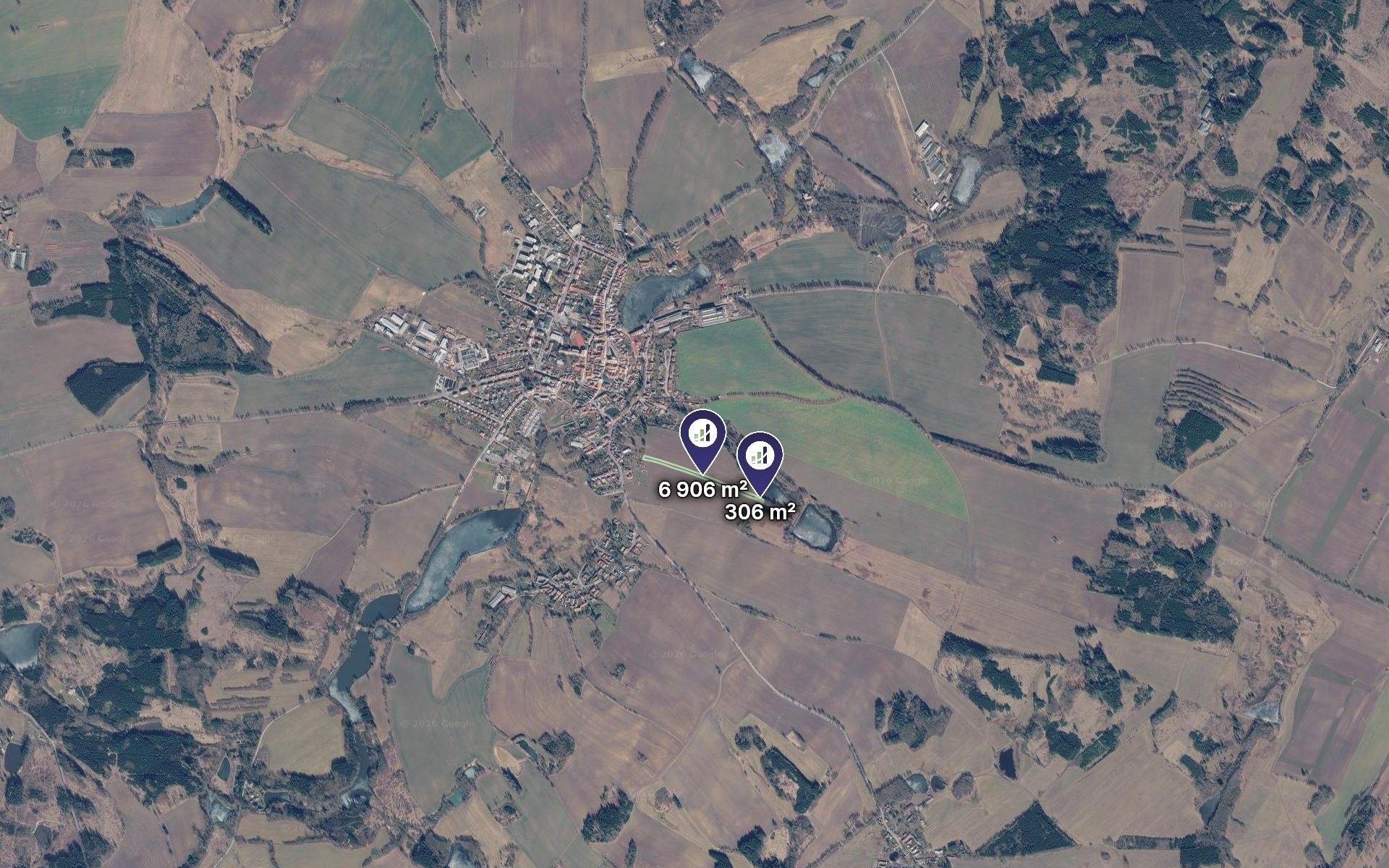 Zemědělský pozemek · 7 212 m² · Počátky - 2