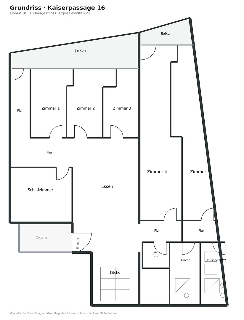 6+kk a více, Karlsruhe Innenstadt-West Baden-Württemberg 76133, 178 m² - 2
