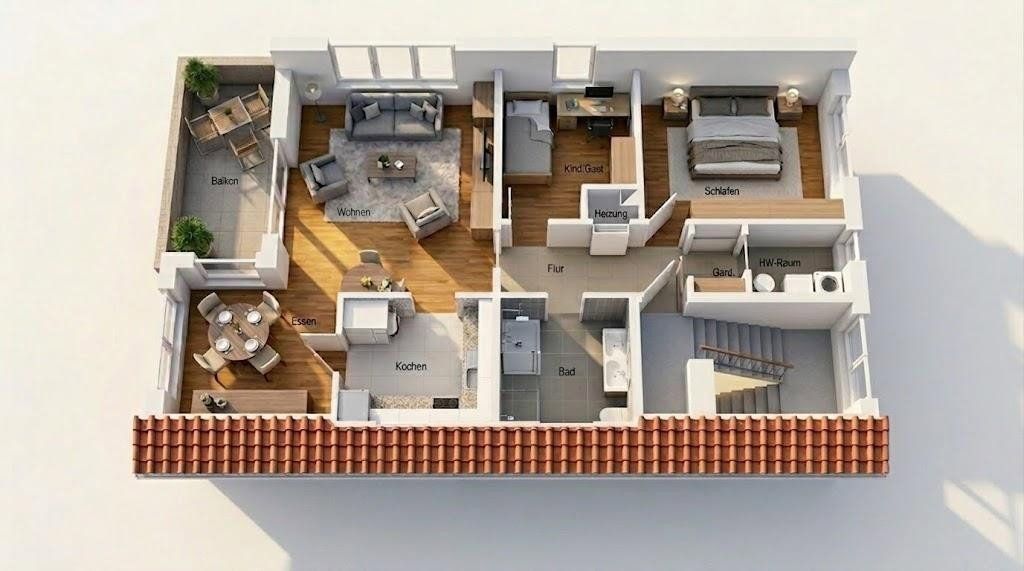 3+1, , Dolní Sasko, 69 m² - 1