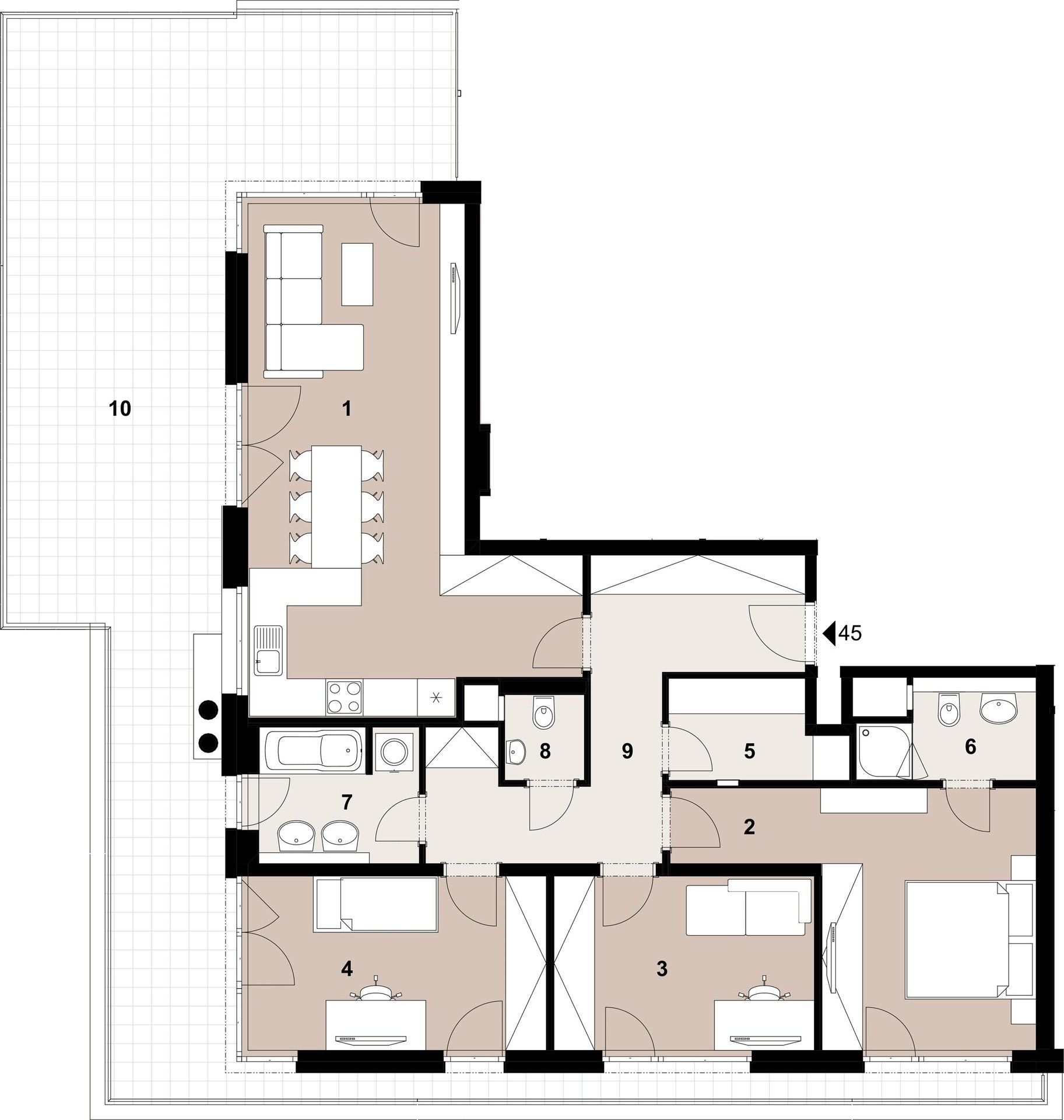 Prodej byt 4+kk - Penízovková, Praha, 104 m²