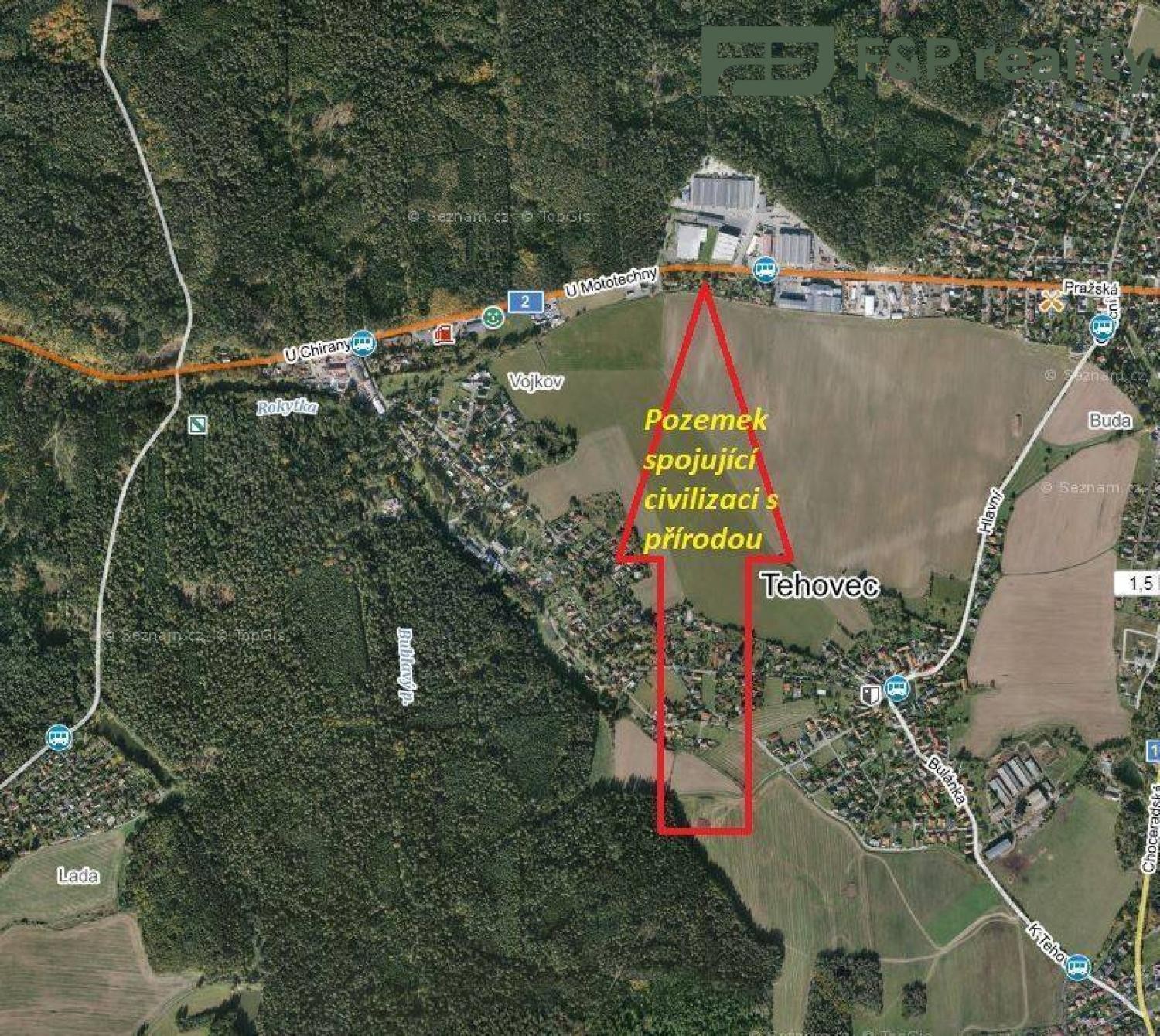 Pozemek pro bydlení · 1 391 m² · U Mototechny, Tehovec - 3