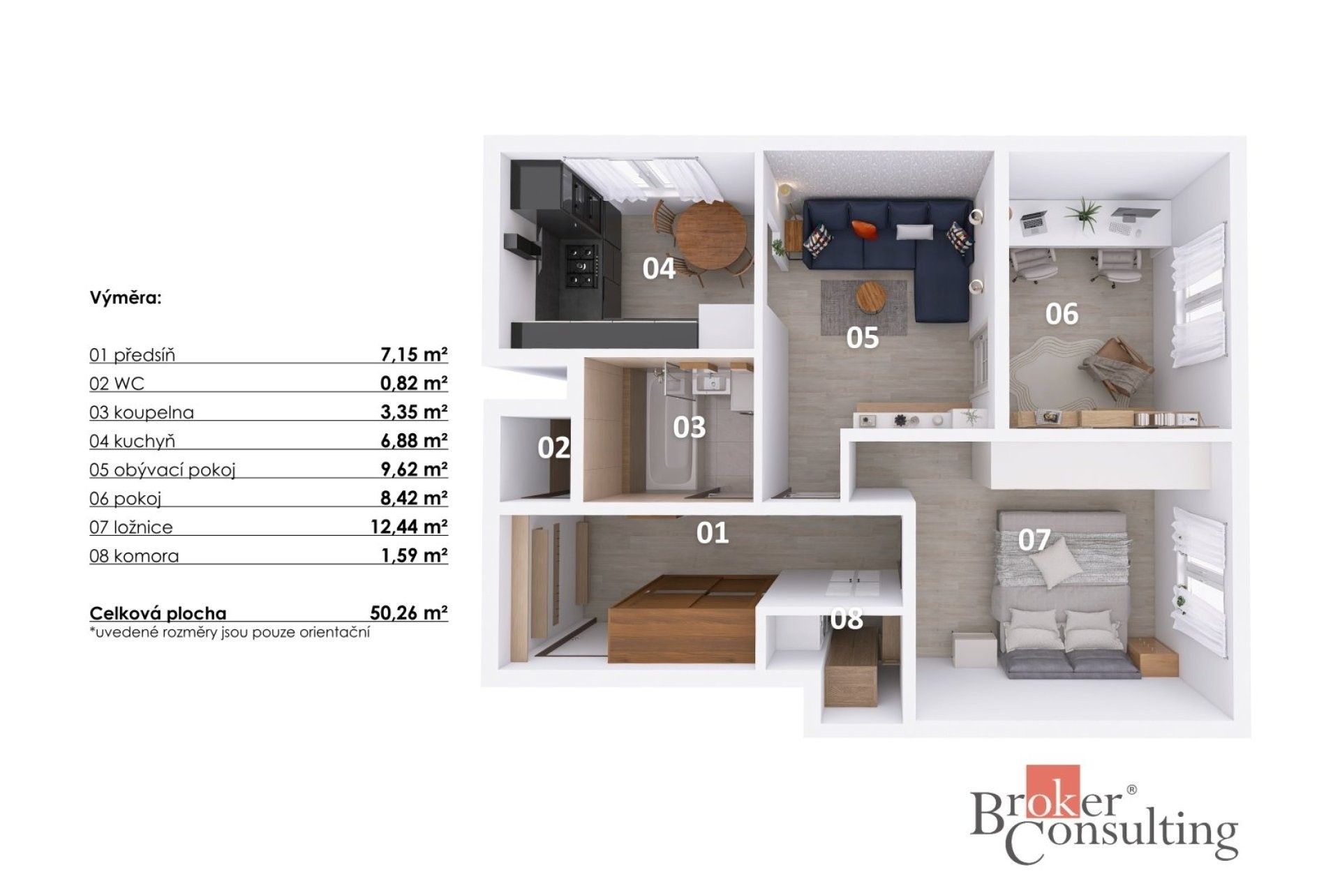Byt 3+kk · 50 m² · Pod Čertovým pahorkem, Příbram - 4