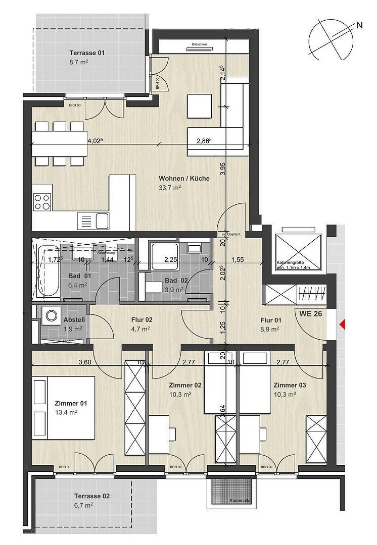 4+1, Jürgen-Töpfer-Str. 45 Hamburg Othmarschen Hamburg 22763, 102 m² - 1