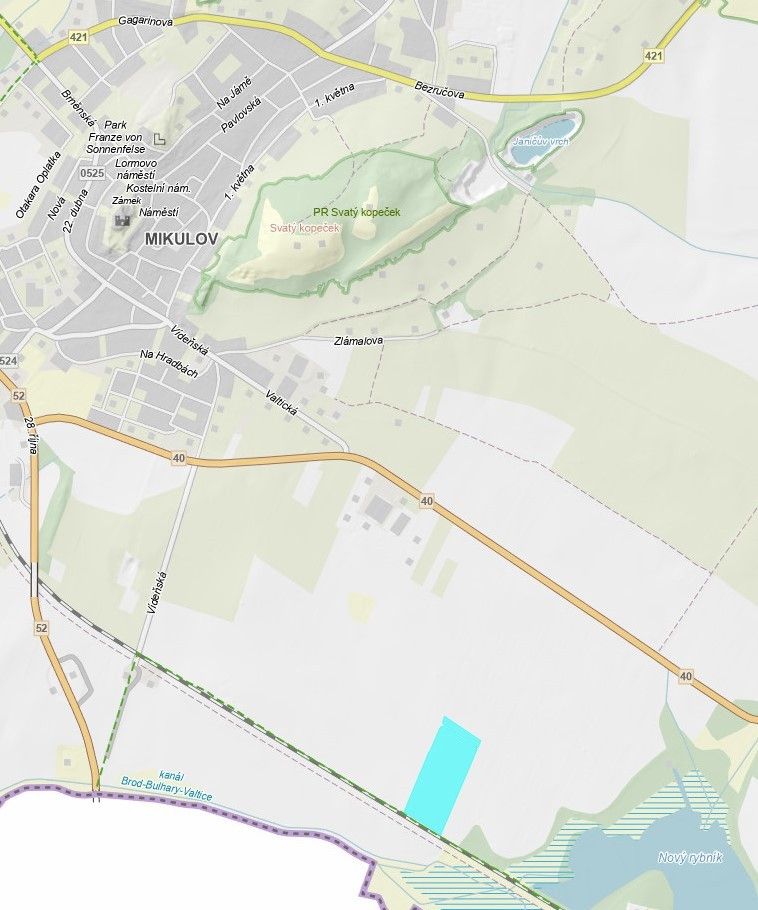 Prodej pozemek pro bydlení - Mikulov na Moravě, 692 01