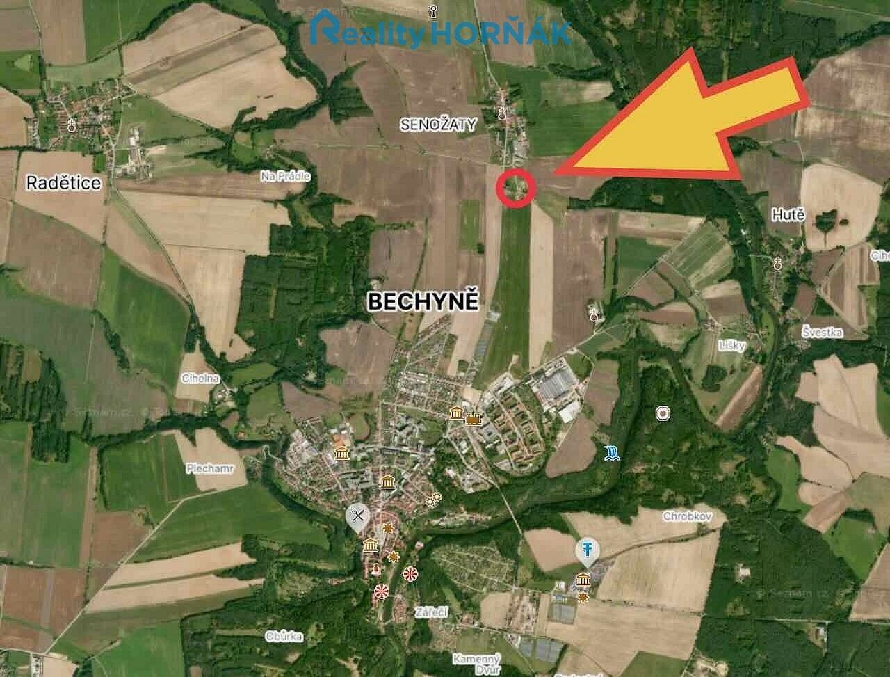 Pozemky pro bydlení, Bechyně, okres Tábor - 1